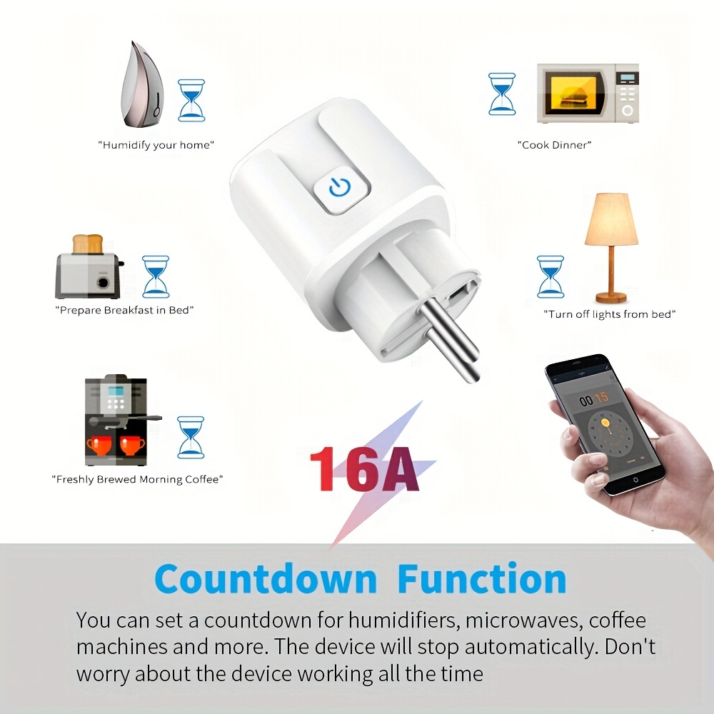 Automatic Countdown Shutoff Outlet with Timer 