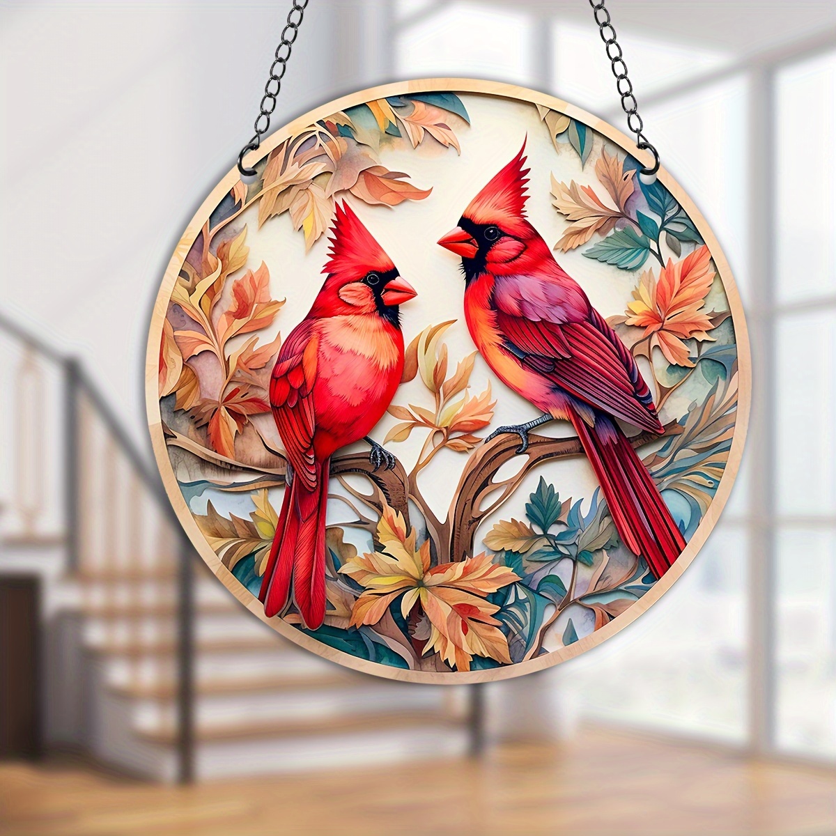 High Stained Window Hanging Bird Suncatcher For Windows - Temu