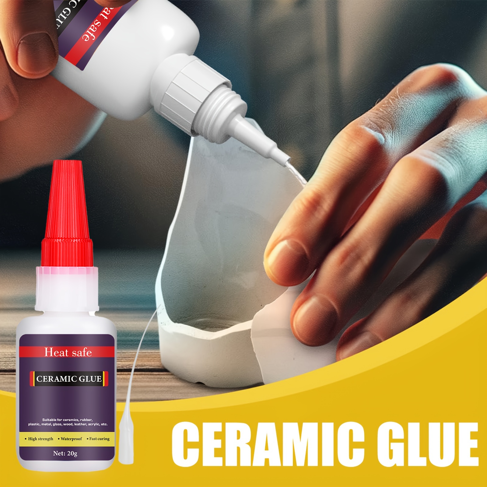 Ceramic Glue, 30g Glue for Porcelain and Pottery Repair, Instant