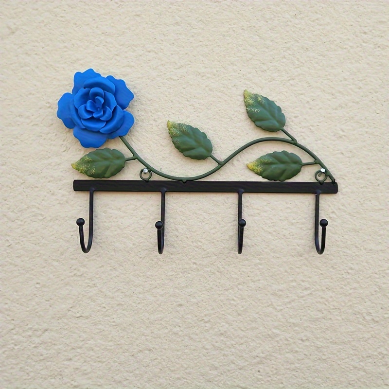 Rose Decorative Wall Row Hooks Home Accessories Home Decor - Temu Australia
