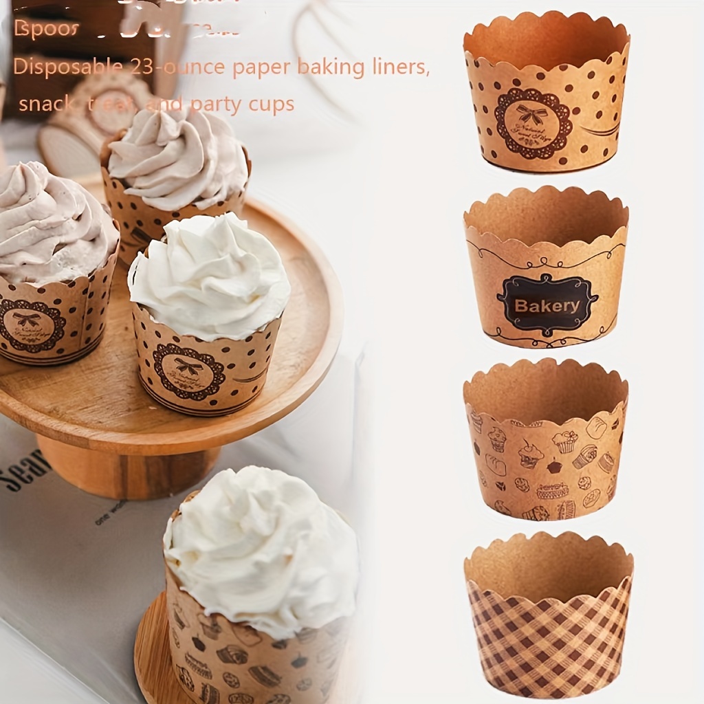 10Pcs Aluminum Foil Cup Cupcake Paper Baking Cups Muffin Cake Cases Wrapper  Tool