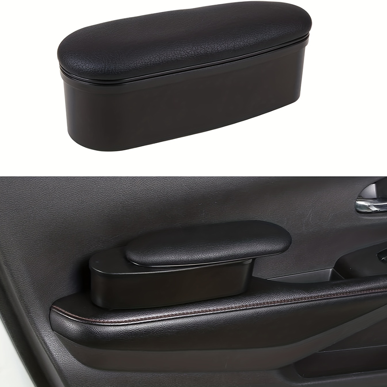 Car Armrest Cushion Leather Car mounted Central Increase Pad - Temu