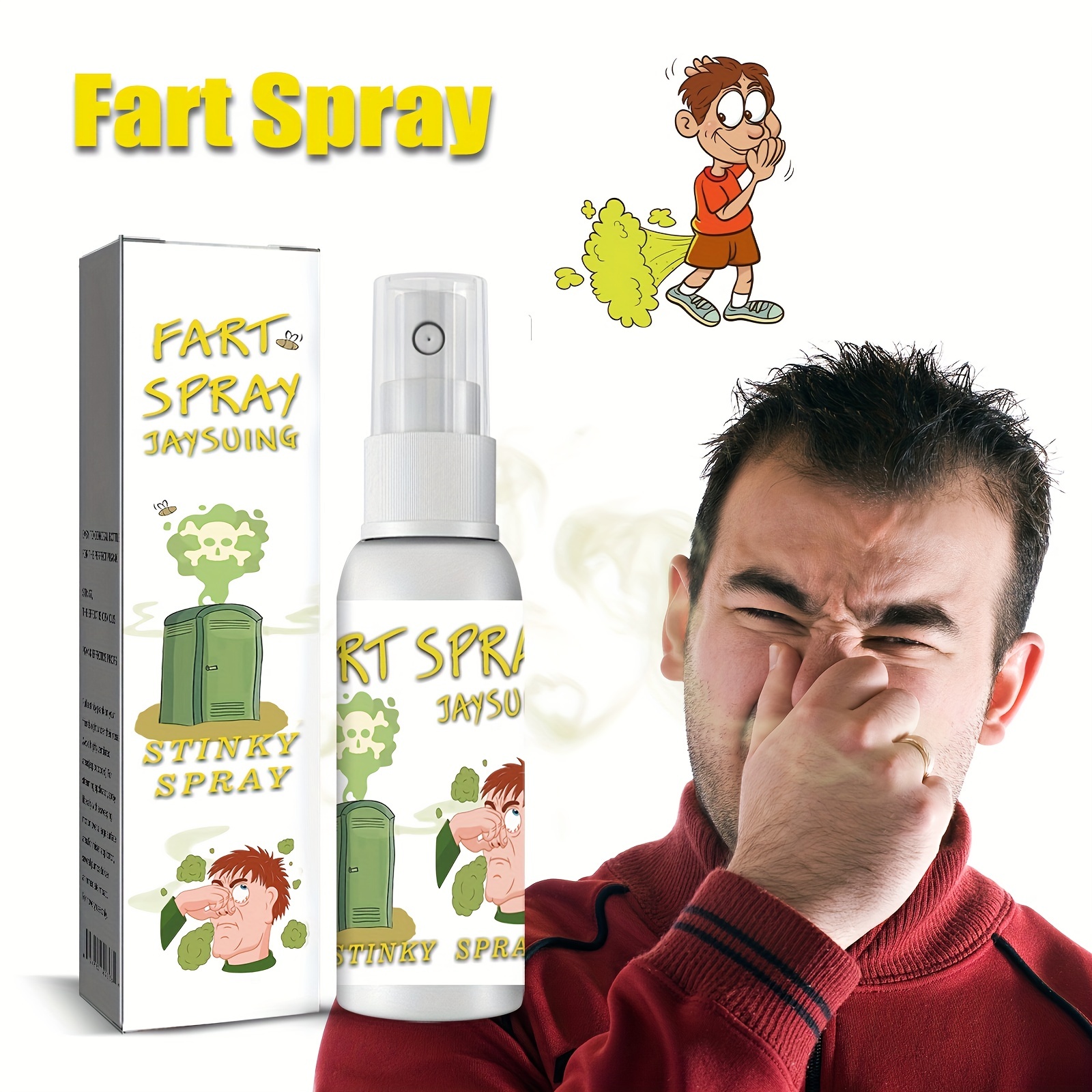 3pcs Stinky Prank Spray, Stinky Ass Toxic Bomb Prank Fart Spray