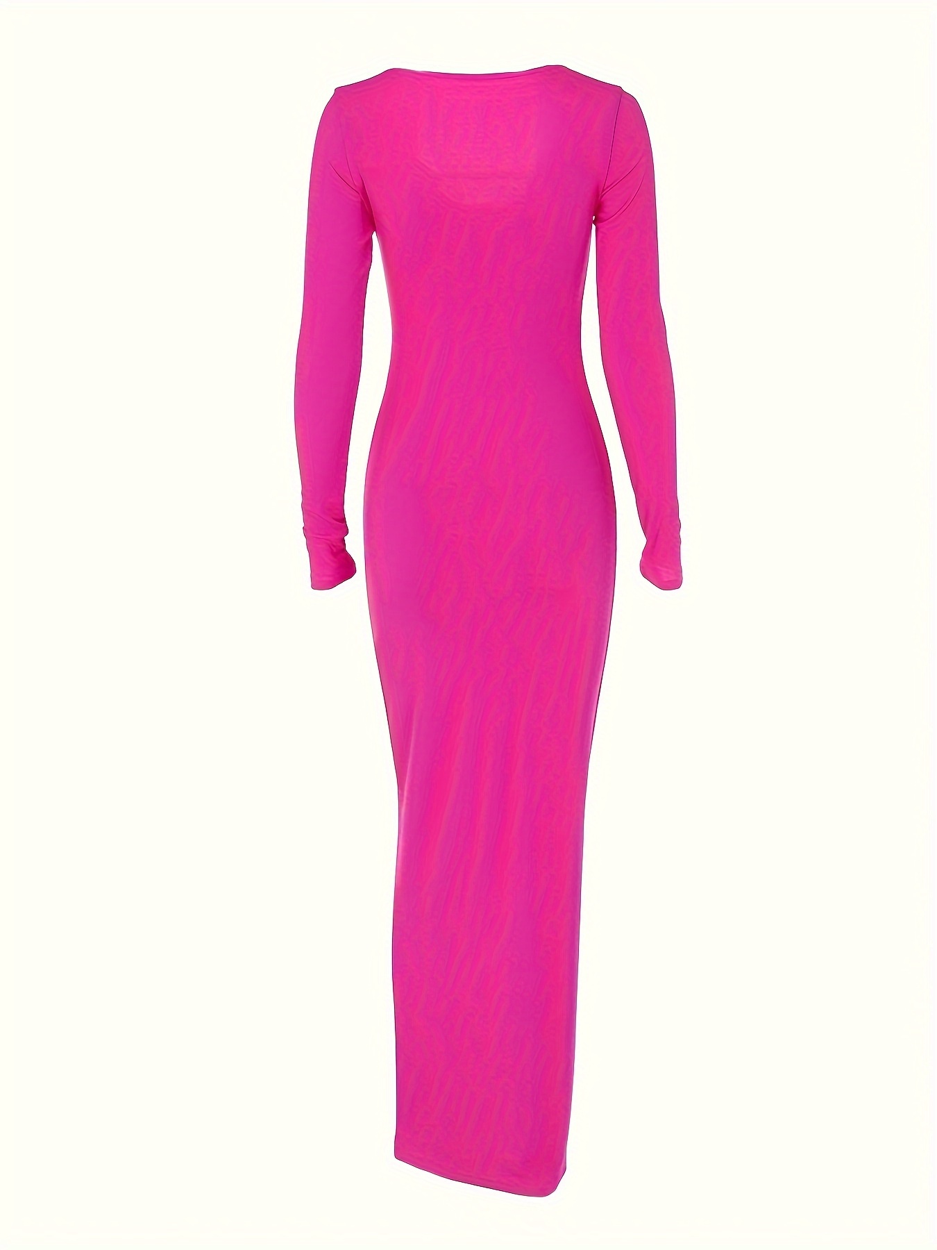 princess polly baby blue dress 1990 Azzedine Alaia Blush-Pink Ribbed Knit Long Sleeve Bodycon Dress main image 0