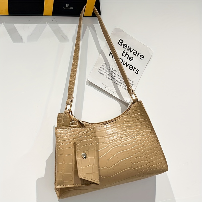 Croc-effect bag - Women