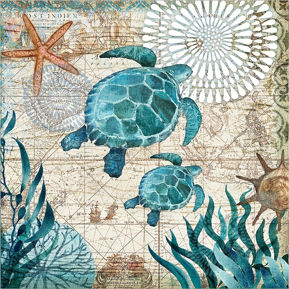 Sea Turtle Bathroom Sets Rugs Shower Curtain Ocean Creature - Temu Japan