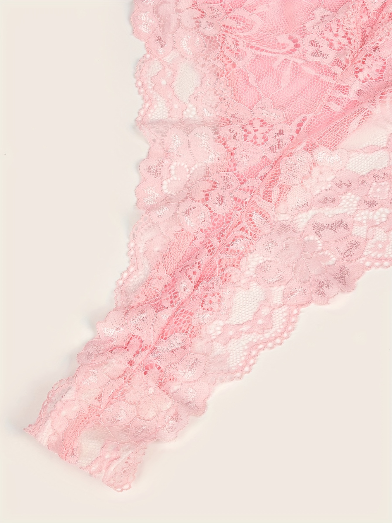 Dangent transparent lace - pink, Laelki, light beige Fashion site