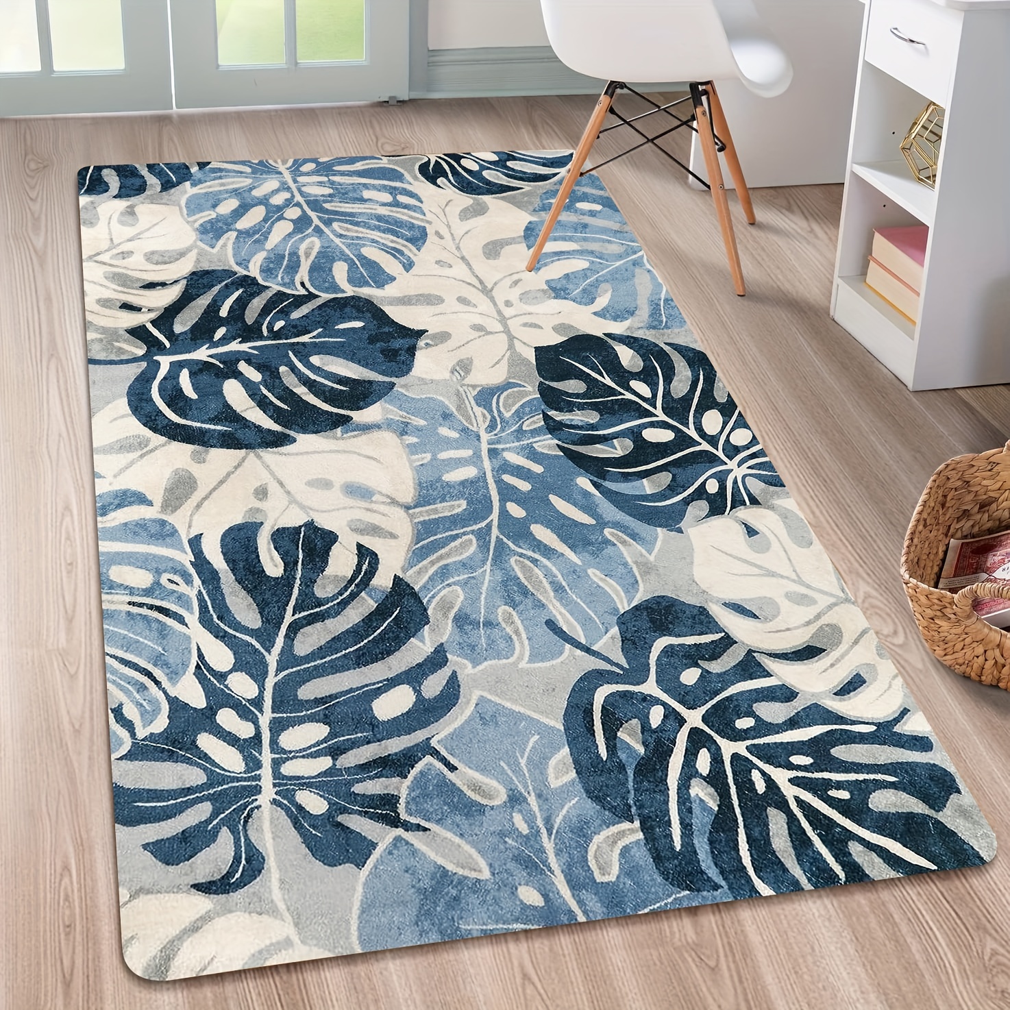 Creative Leaf Print Door Mat, Comfortable Non-slip, Anti-fouling