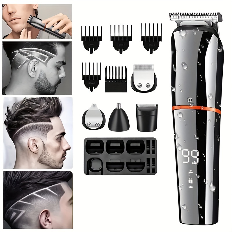Professional Hair Clipper For Men beard Trimmer Rechargeable - Temu