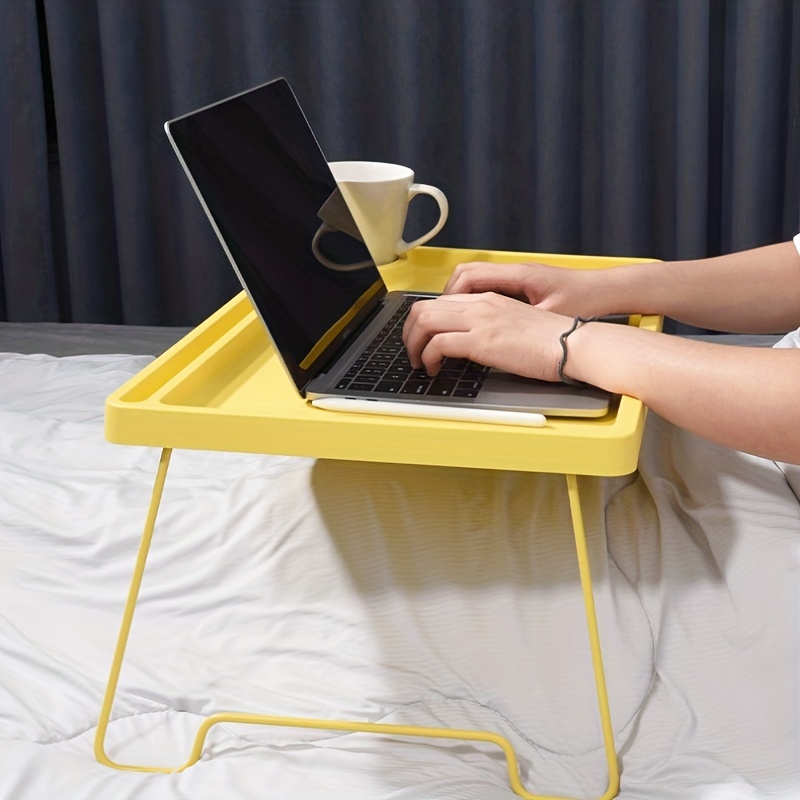 Bed Tray for Eating With Foldable Legs, Breakfast Table for Sofa, Bed,  Eating, Working, Used As Laptop Desk Snack Tray