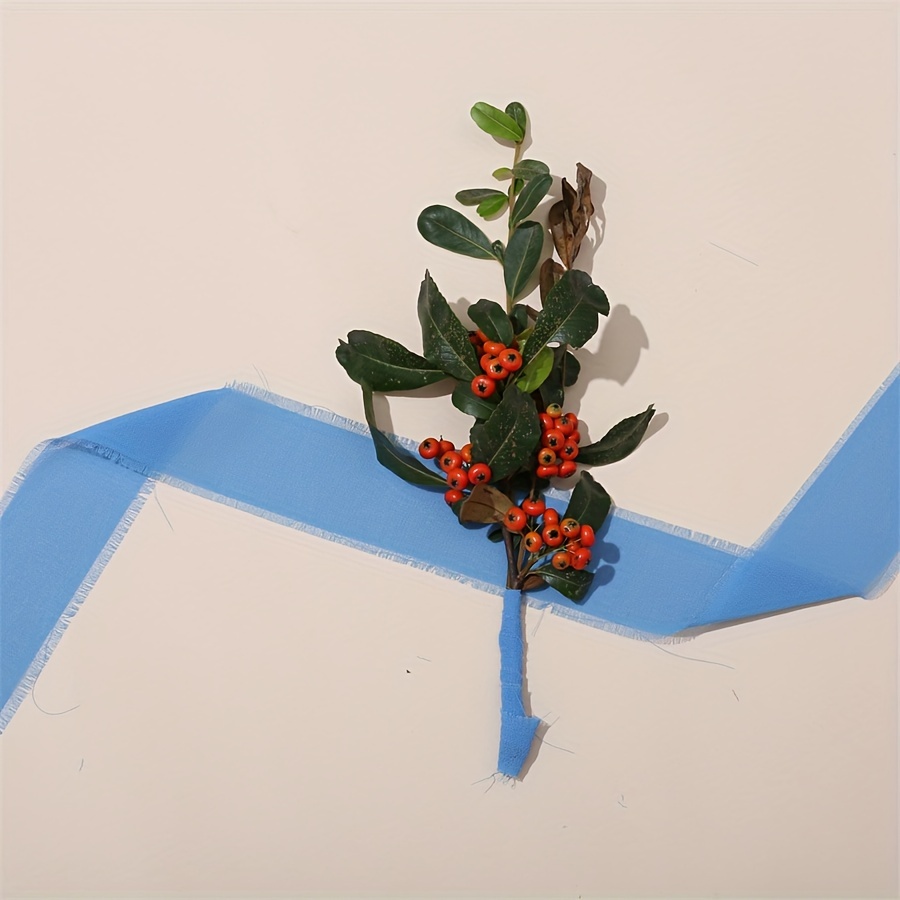 Mousseline De Soie Prix 3 Rouleaux De Ruban Cadeau,4 Cm X 8m Ruban En Mousseline De Soie Pour Emballage Cadeau Mariage Bouquet De Fleurs Ruban En