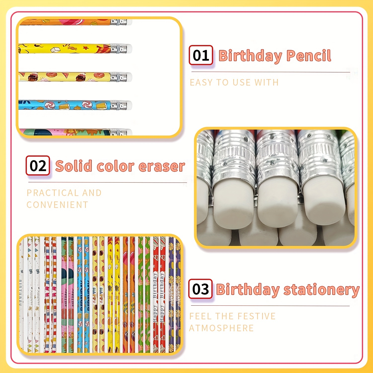 Birthday Pencil - Happy Birthday Party Balloons