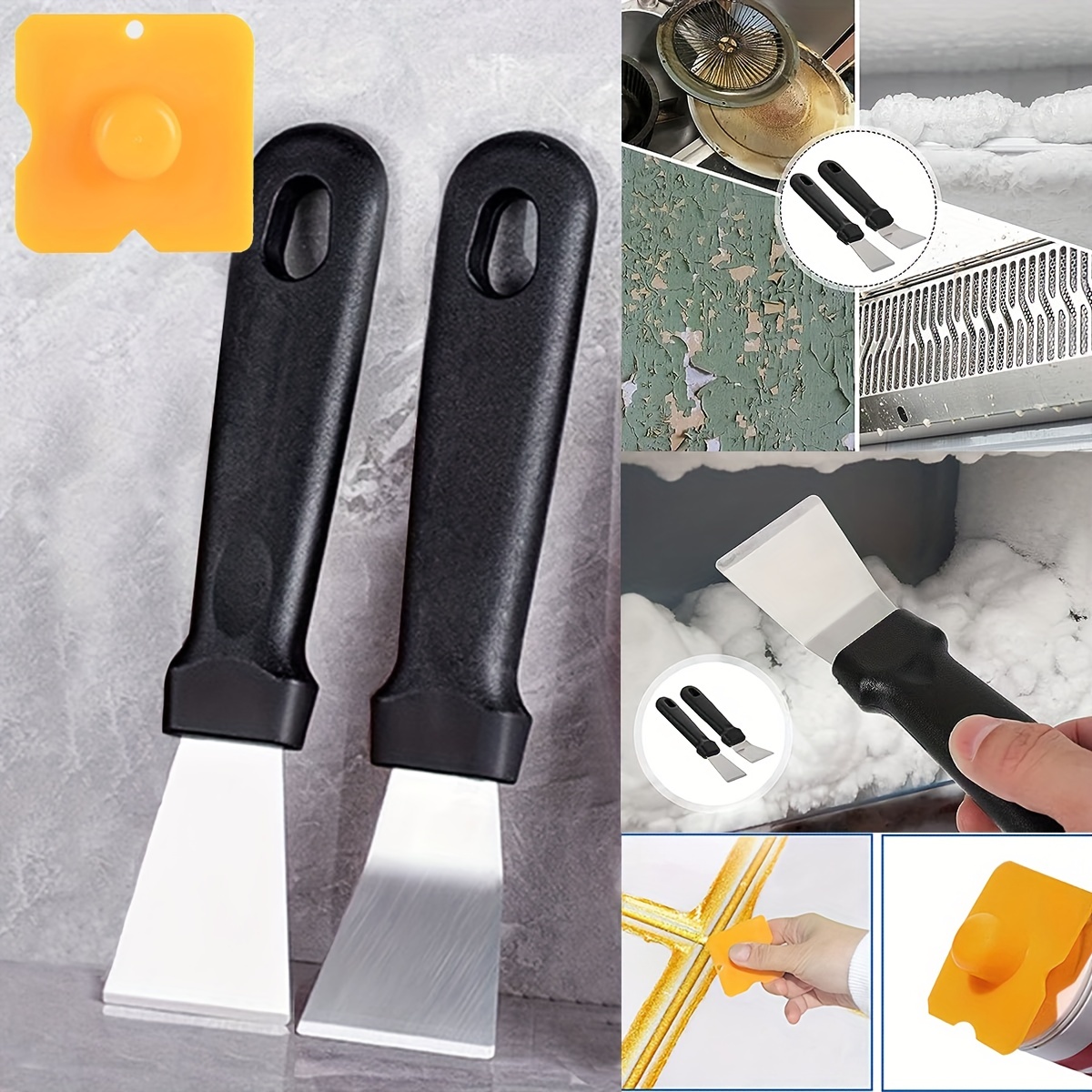 Comprar Rascador multifunción de vitrocerámica y vidrio, limpiador con  cuchilla para limpieza de horno, herramientas de cocina, cuchillo de  utilidad, 1 ud.