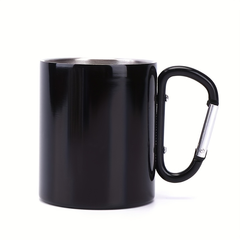 10 oz. Stainless Steel Sublimation Coffee Mug with Wire Handle