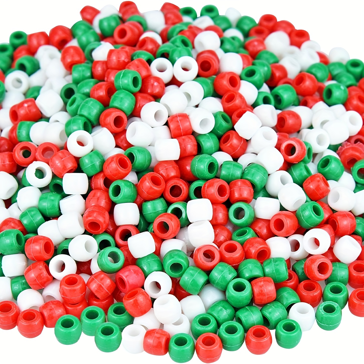 Valentine's Day Rose Red Pony Plastic Beads For - Temu