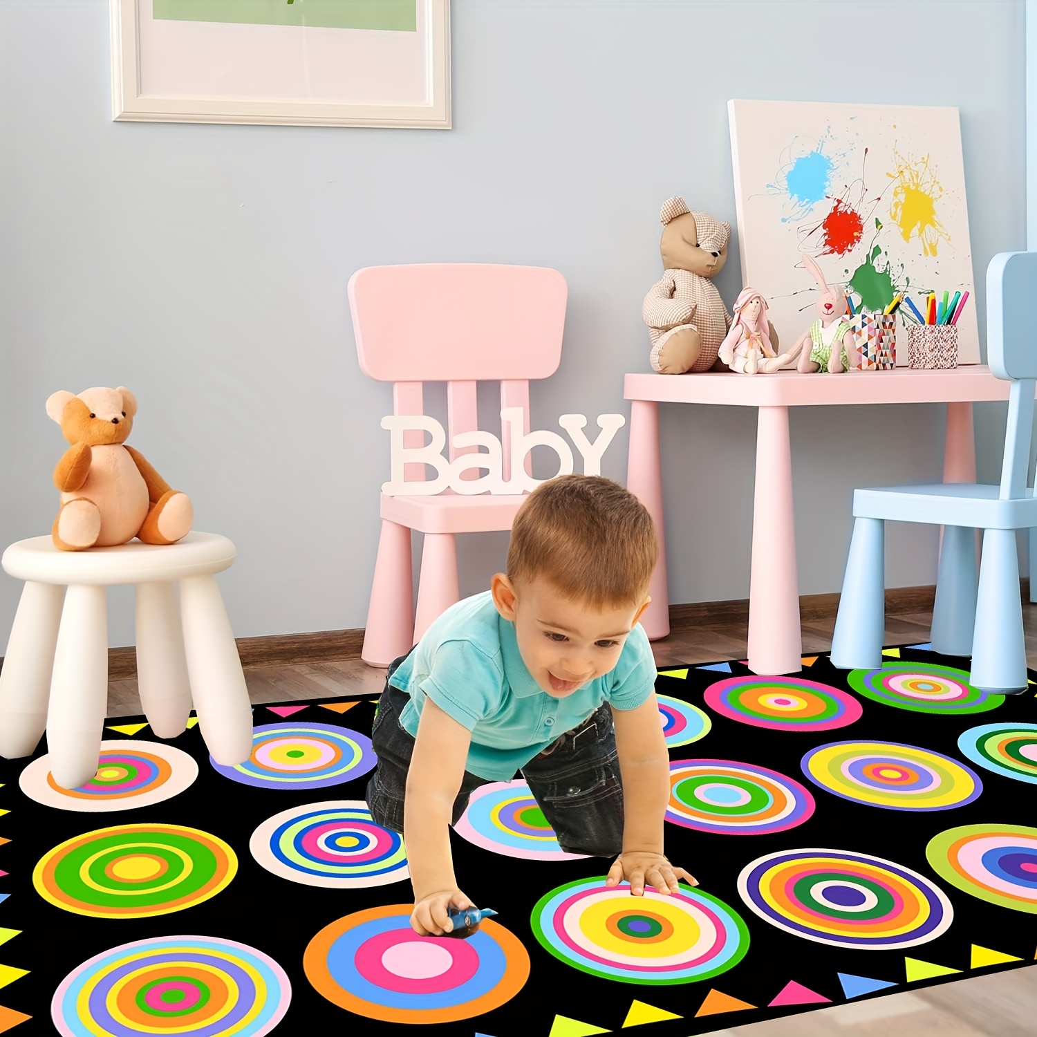 Alfombra de gateo para bebés impermeable alfombra de guardería gruesa  alfombra rectangular grande para niños 1 pc