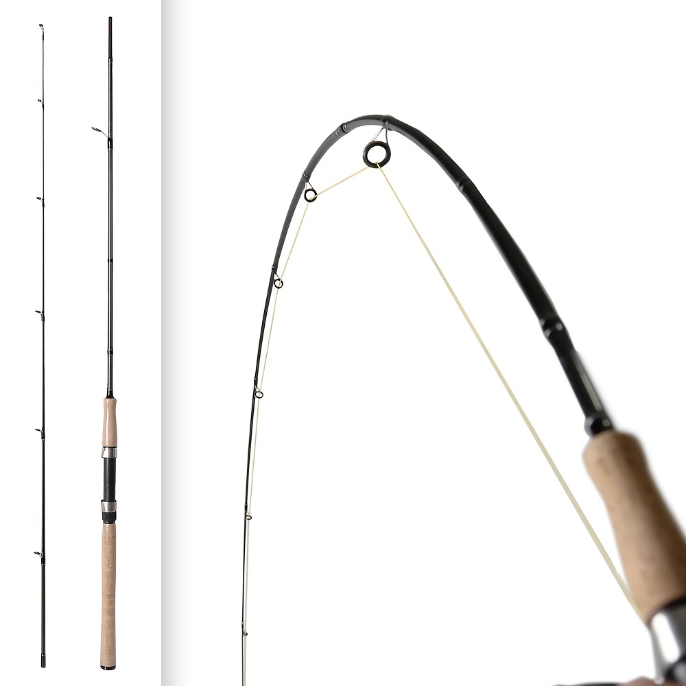 2 Sections Telescopic Fishing Rod Spinning Rod Fishing - Temu Canada