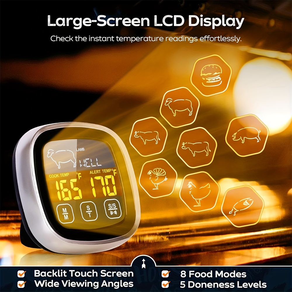 Lifespace 4 Probe 100m Wireless Cooking Meat Thermometer