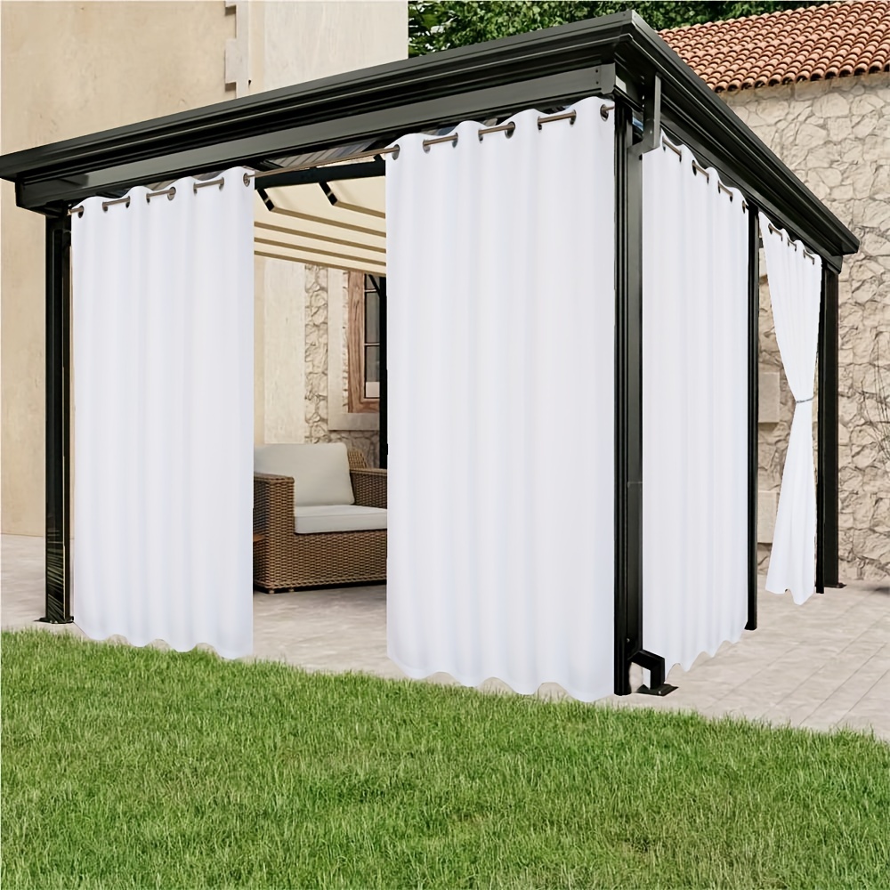 Waterproof Grommet Top Curtain for Indoor & Outdoor