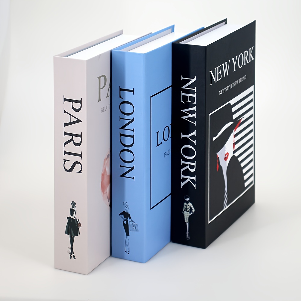  3 Decorative Books for Modern Home Decor - Faux Books