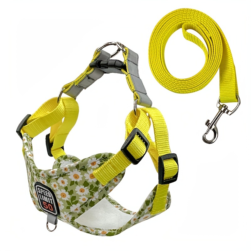 Dog Harness Leash Set Adjustable Heavy Duty No Pull Halter - Temu