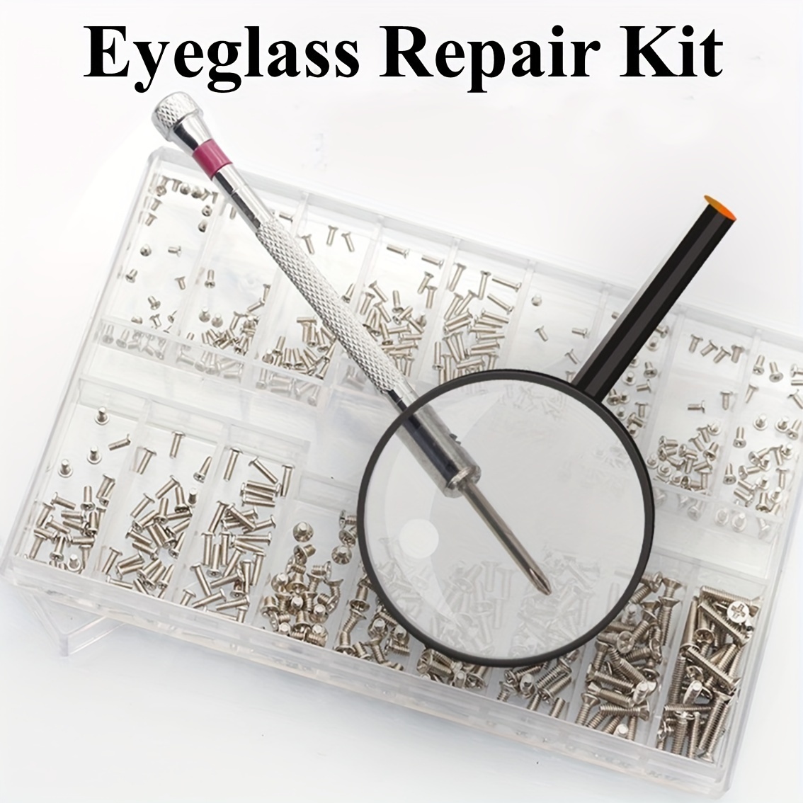 Kit de réparation de lunettes ensemble d'outils petites vis