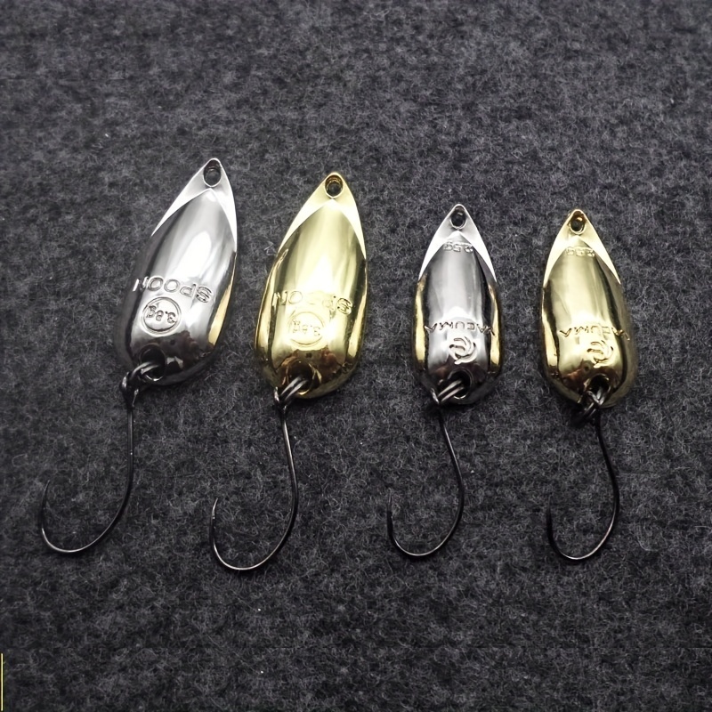 Fishing Lure Set Spoon shaped Lure Single Hook Metal Zinc - Temu