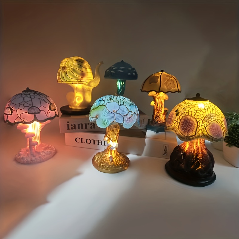 Led Solar Mushroom Light String Colorful Warm Mushroom Lamp - Temu