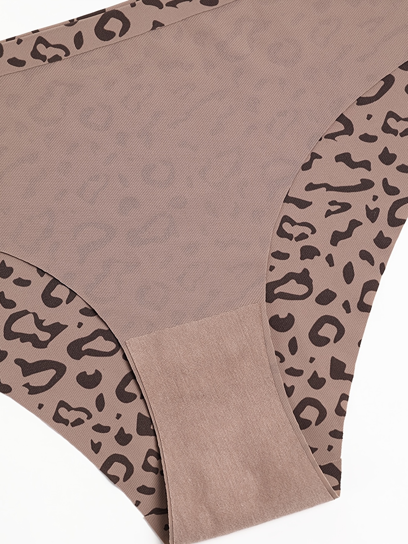 Sexy Leopard Print Seamless Lingerie Set Breathable Push Bra - Temu