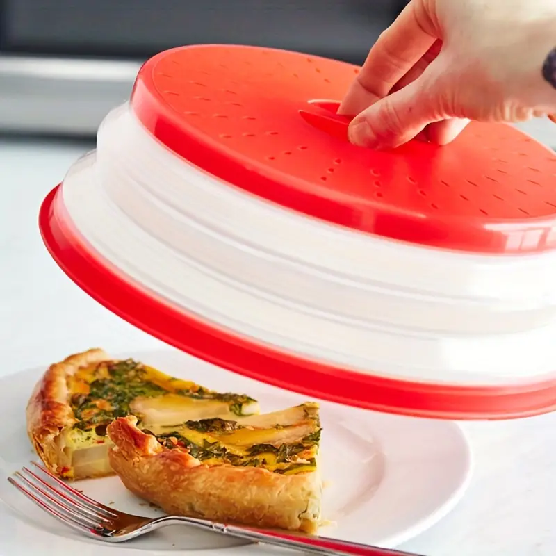 Collapsible Microwave Lid For Reheating Food, Meal Prep Gadget, No