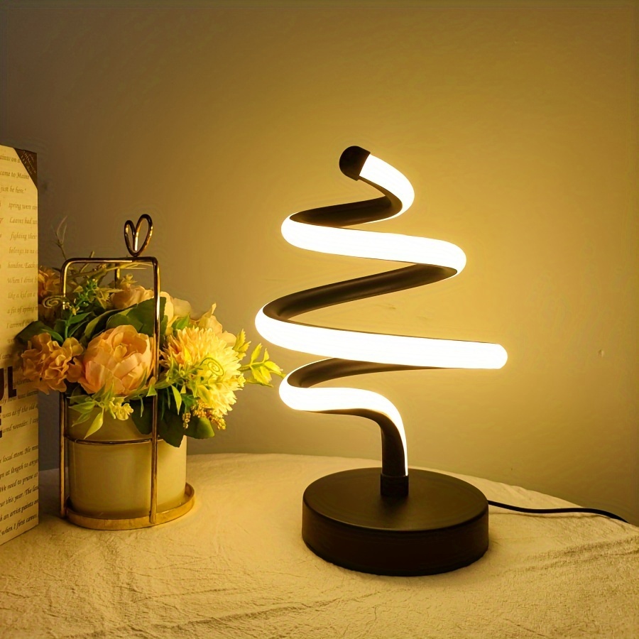 Modern Spiral Table Lamp Minimalist Dimmable Led Table Lamp - Temu