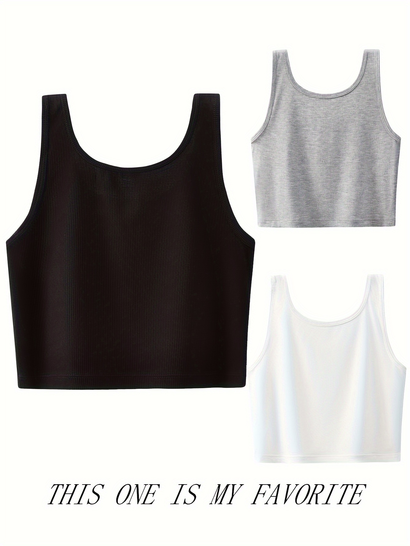 Solid Ribbed Tank Tops Casual Comfy Crew Neck Sleeveless Top - Temu Canada