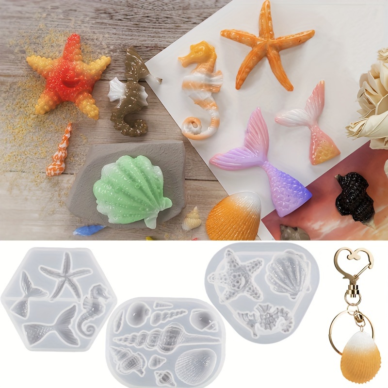 Sea Animal Resin Jewelry Pendants Molds Cute Resin Earring - Temu