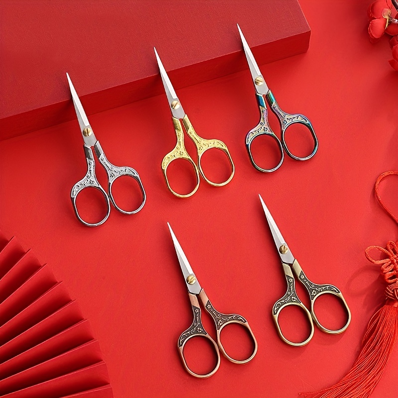 Kitchen Scissors Retro Plum Small Scissors Stainless Steel - Temu Australia