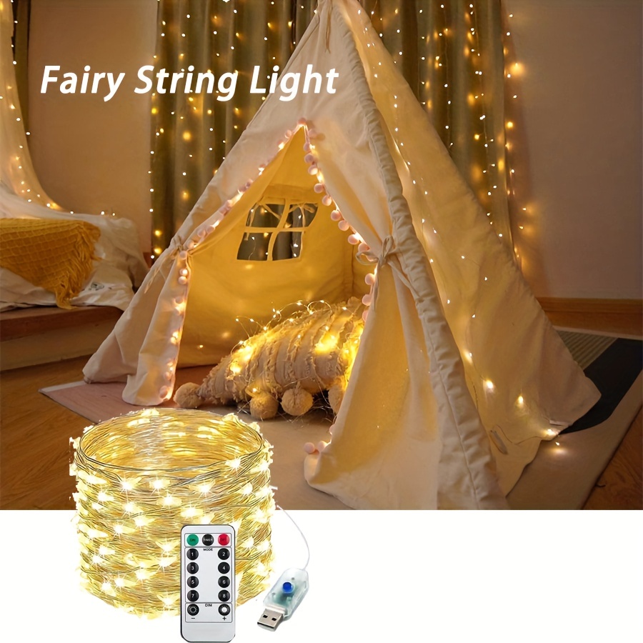 Guirlande lumineuse LED 2835 avec télécommande, décoration de chambre à  coucher, fond TV, Fita, ruban, ampoules de 5M pour fête de noëlRGB 283524  Key IR Control&3M