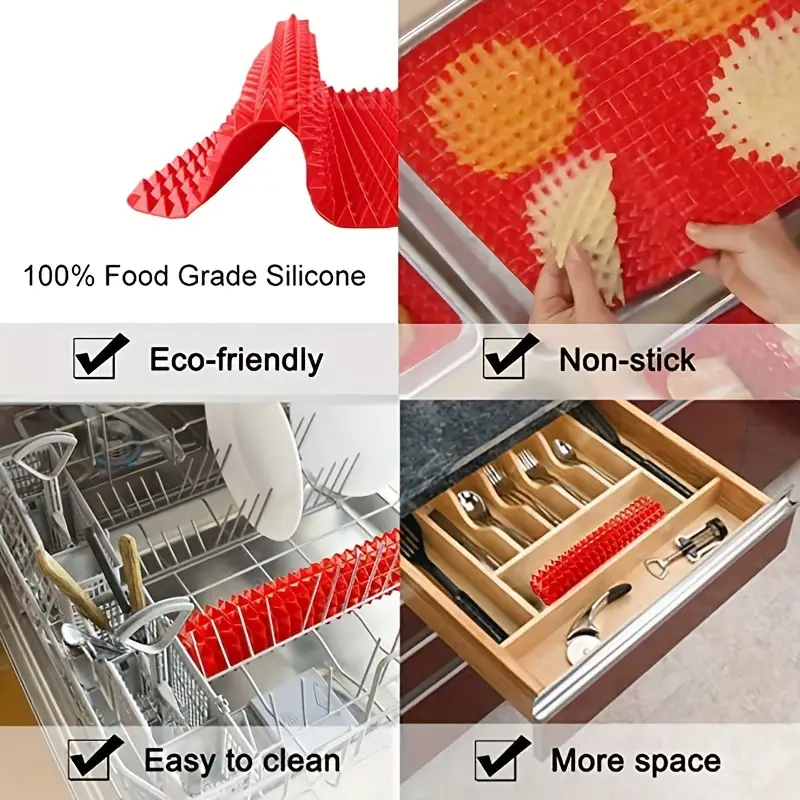 1pc non stick baking cooking mat cooking pot oven tray baking pan pastry cooking mat 39x27cm details 4