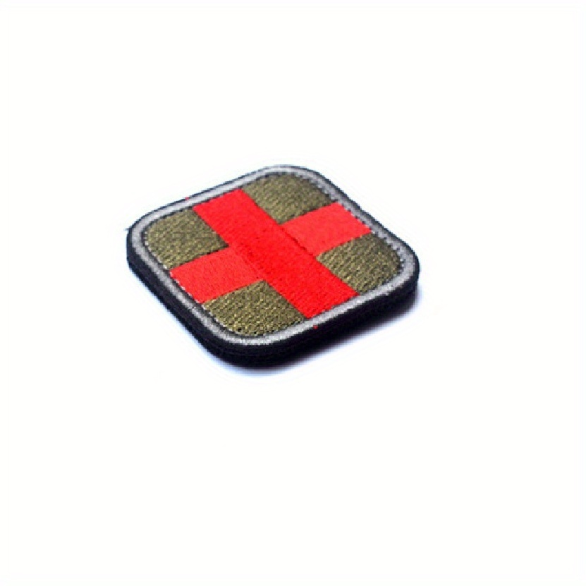 Red First Aid Kit Patch (3.5 Inch) Velcro Badge (Hook & Loop) –  karmapatch.com