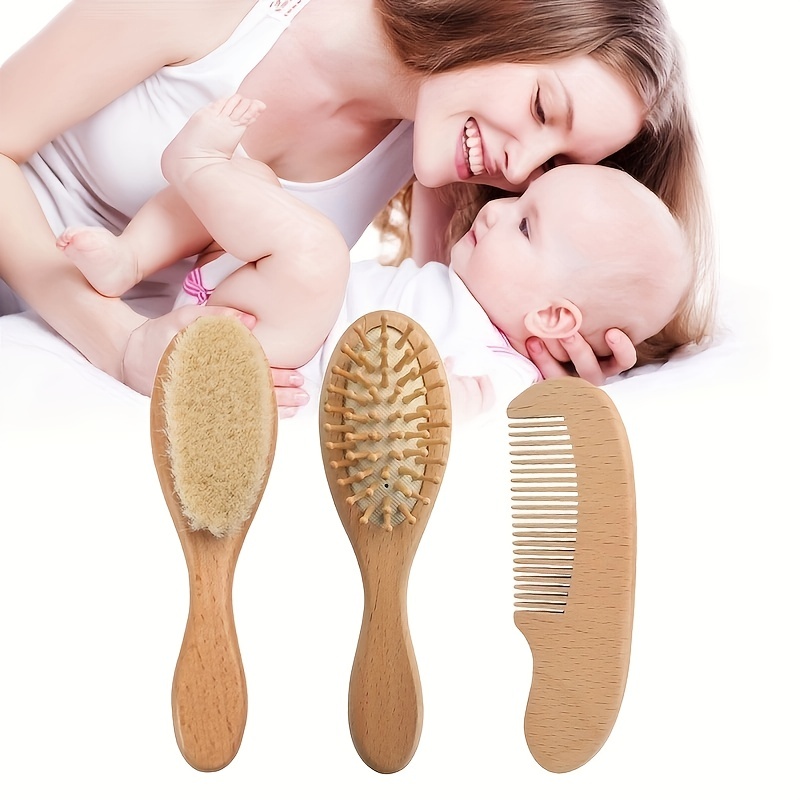 Comprar 2 unids/set niños cepillo de pelo para bebé y peine