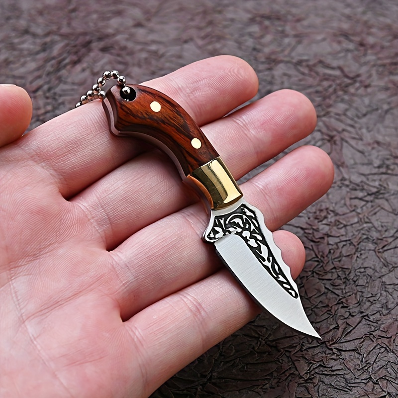 1pc Small Knife, Sharp Self-Defense Fruit Knife, Hand Meat Knife Key Chain  Pendant, Express Unboxing Knife