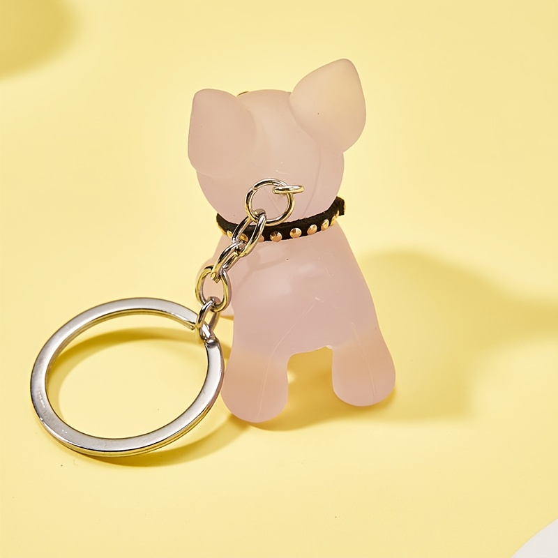 1pc French Bulldog Keychain For Women, Cute Animal Cartoon Bulldog