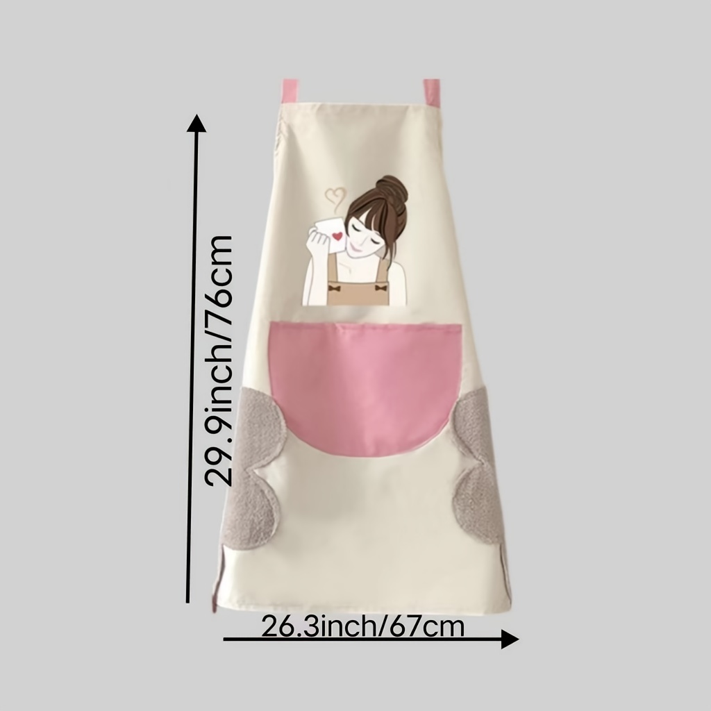 doitsa delantal de cocina para mujer delantal sin mangas delantal sin  mangas adulto ropa de protección para el uso doméstico delantal impermeable  óleo Size 80 * 63 cm (tiburón) : : Hogar y cocina