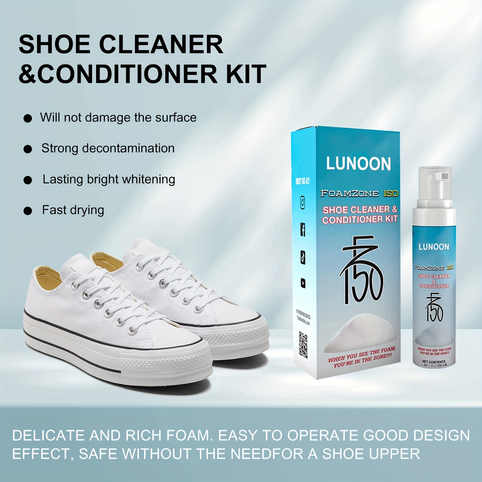 Shoe Cleaner Shoe Cleaner Conditioner Kit Foamzone Delicate And