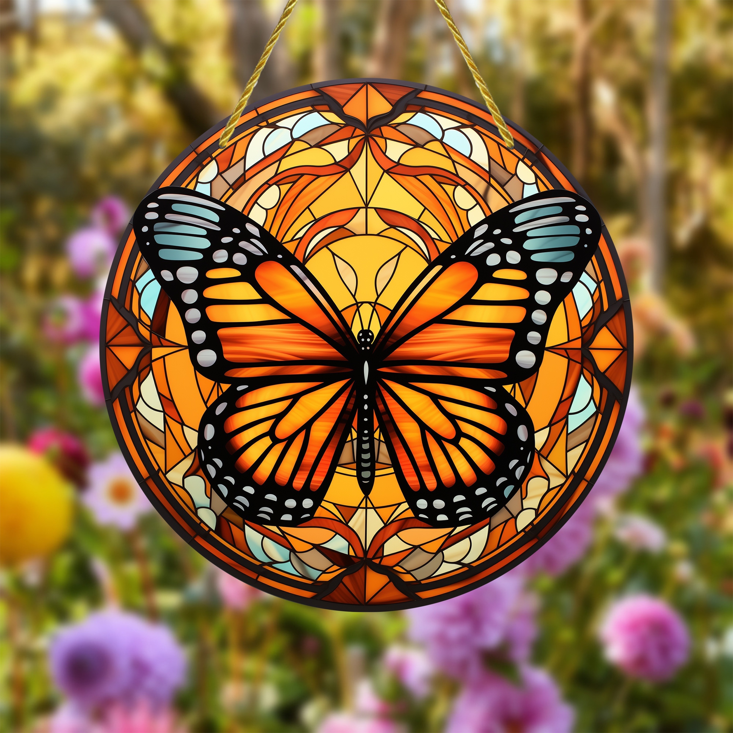  24 piezas de decoraciones de mariposa monarca de 4