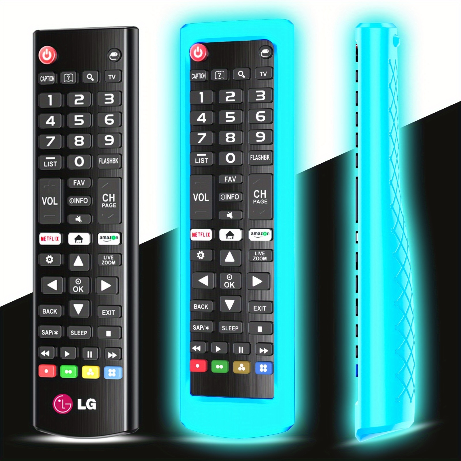  Par de mando a distancia universal para LG TV Remoto de  Repuesto Compatible con todos los modelos LCD LED 3D HDTV LG Smart TV  Control Remoto, viene con soporte remoto, funda