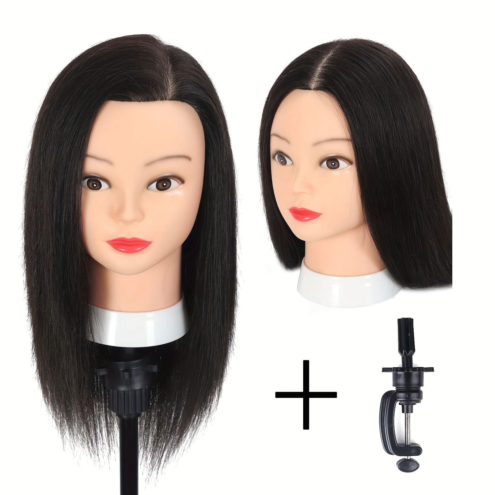 Mannequin Head With Hair, Mannequin Head For Beginners, Hairdresser Manikin  Head, Training Doll Head For Hair Styling And Practice(with Holder) - Temu  Germany