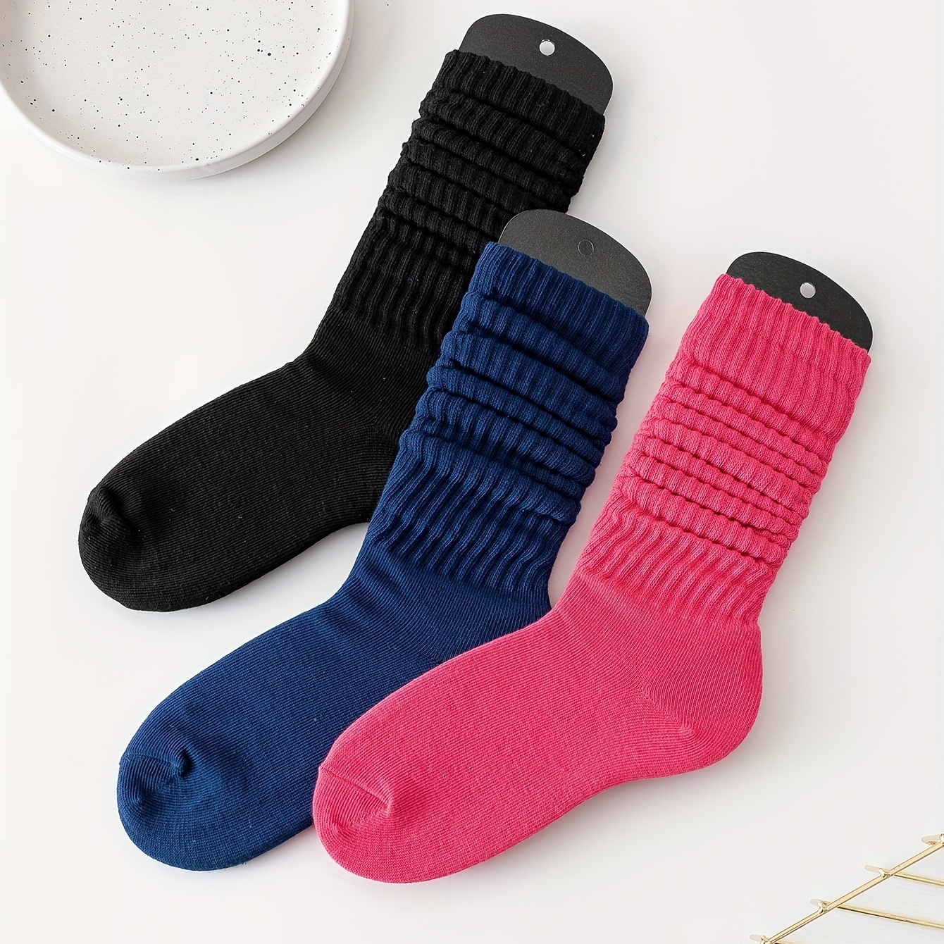 the daydream republic — Sheer Slouch Socks with Large + Small