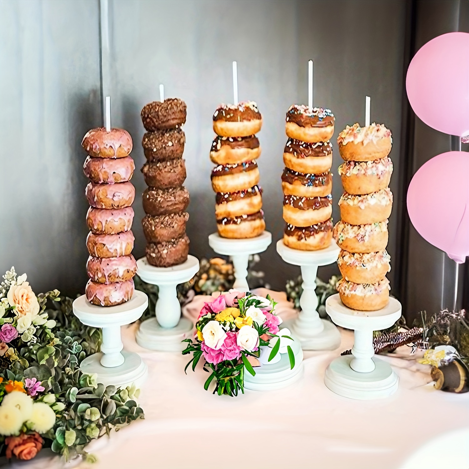 Donut Party Stand Clear Bagels Holder Doughnut Display Stand Tower For Donut  Parties Sweets Tables Happy