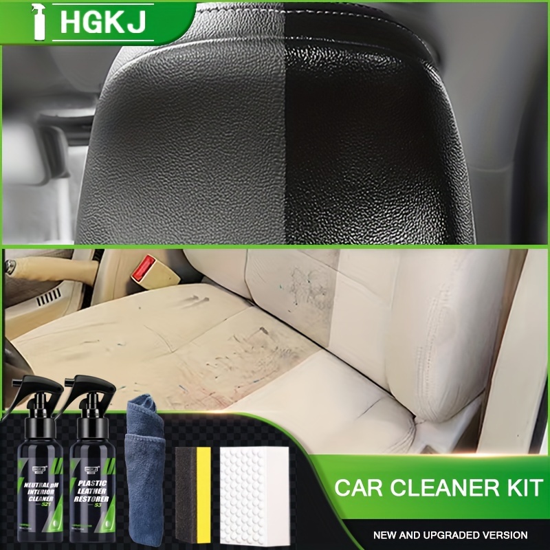 Car Interior Cleaner, Interior Dashboard Cleaning Maintenance Glossy  Refurbishment Multi-functional Cleaner - Temu