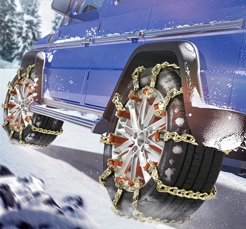 Car Tire Chains Universal Adjustable Anti Slip Tire Chains - Temu