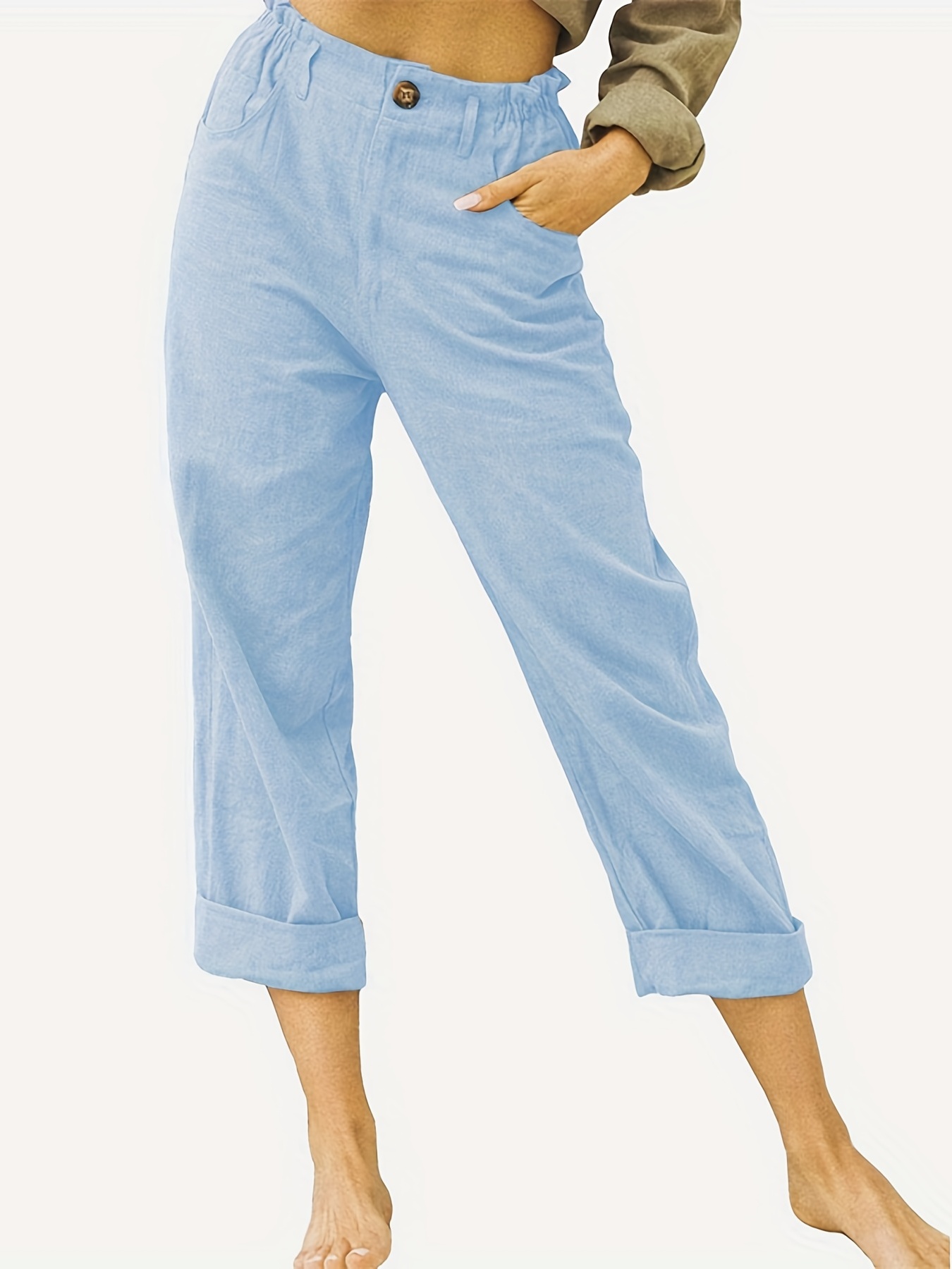 HSMQHJWE Women'S Trouser Pants Womens Cotton Pants Casual Petite